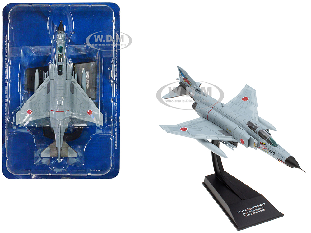 Mitsubishi F-4EJ Kai Super Phantom II Fighter Aircraft 302nd Squadron 83rd Air Wing Tactical Air Meet (2001) Japan Air Self-Defense Force 1/100 Diecast Model by Hachette Collections