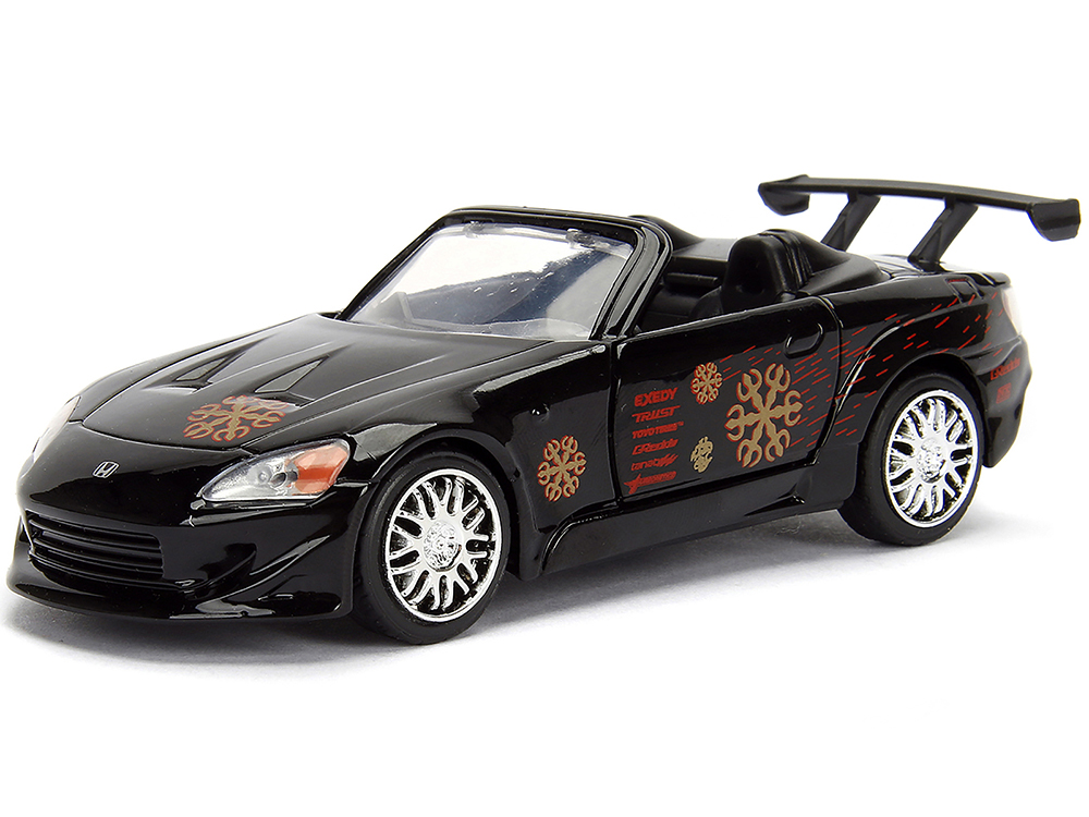 Honda S2000 Convertible Black with Graphics Fast &amp; Furious Movie 1/32 Diecast Model Car by Jada