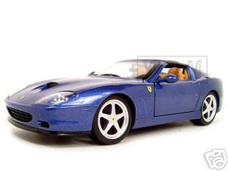 Ferrari Super America Blue 1/18 Diecast Model Car By Hotwheels