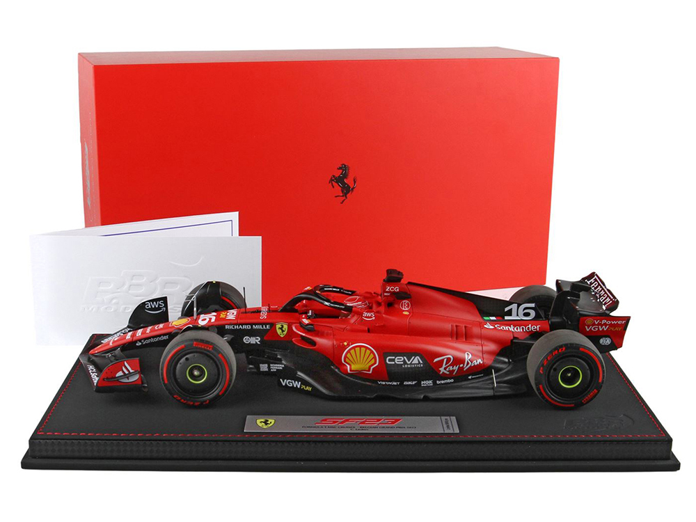 Ferrari SF-23 16 Charles Leclerc 3rd Place Formula One F1 "Belgian GP" (2023) Limited Edition to 72 pieces Worldwide 1/18 Diecast Model Car by BBR