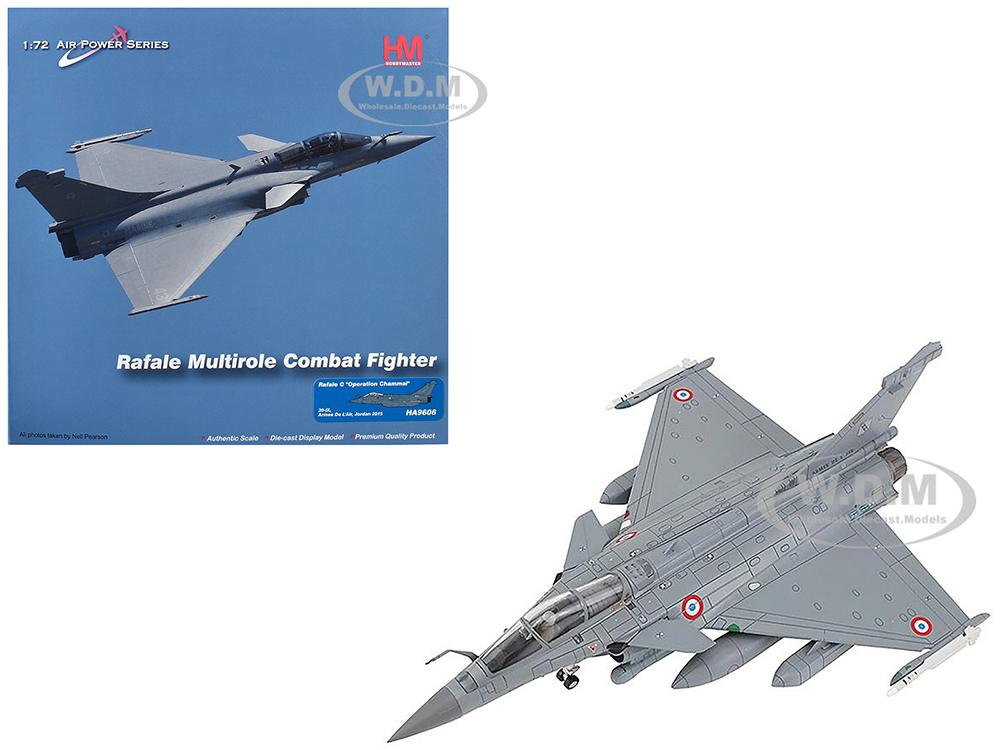 Dassault Rafale C Fighter Aircraft Jordan Operation Chammal (2015) Armee de lAir (French Air Force) Air Power Series 1/72 Diecast Model by Hobby Master