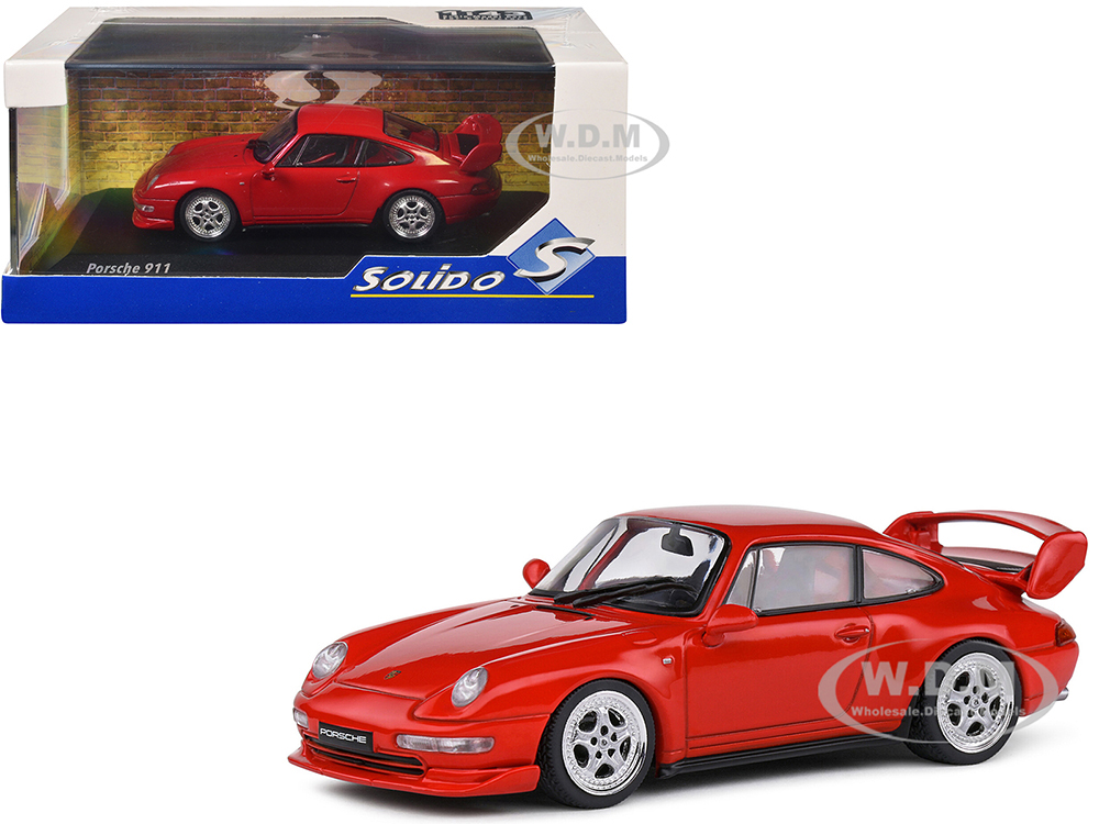 Porsche 993 RS Clubsport Red 1/43 Diecast Model Car by Solido