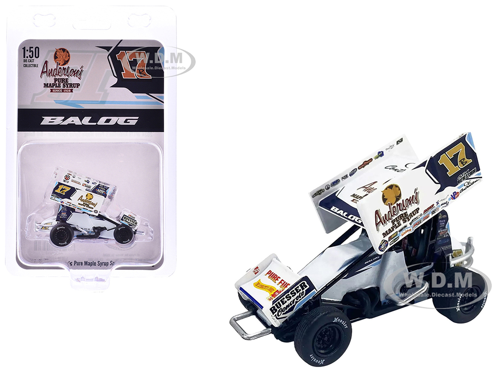 Winged Sprint Car #17B Bill Balog Andersons Pure Maple Syrup Bill Balog Racing World of Outlaws (2024) 1/50 Diecast Model Car by ACME