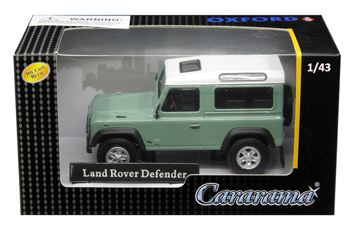 Land Rover Defender Light Green 1/43 Diecast Model Car By Cararama