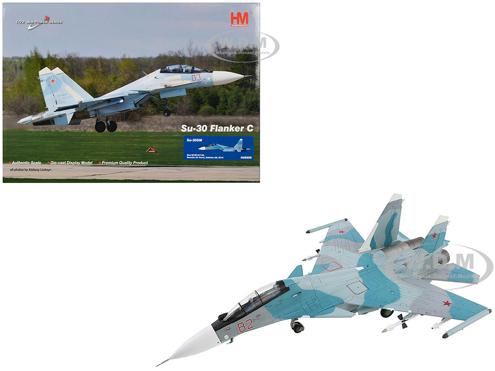 Sukhoi Su-30SM Flanker-C Fighter Aircraft Kubinka AB Russia (2018) Russian Air Force Air Power Series 1/72 Diecast Model by Hobby Master