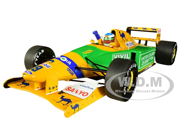 Benetton Ford B192 "camel" 19 Michael Schumacher 3rd Place Gp Germany (1992) Limited Edition To 300 Pieces Worldwide 1/18 Diecast Model Car By Minich