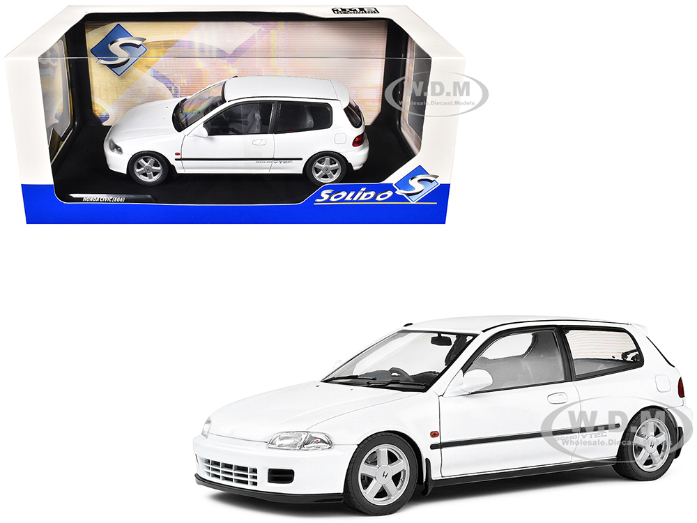 1991 Honda Civic (EG6) RHD (Right Hand Drive) Frost White 1/18 Diecast Model Car by Solido