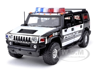 Hummer H2 High Profile Police K-9 Unit 1/24 Diecast Car Model By Jada