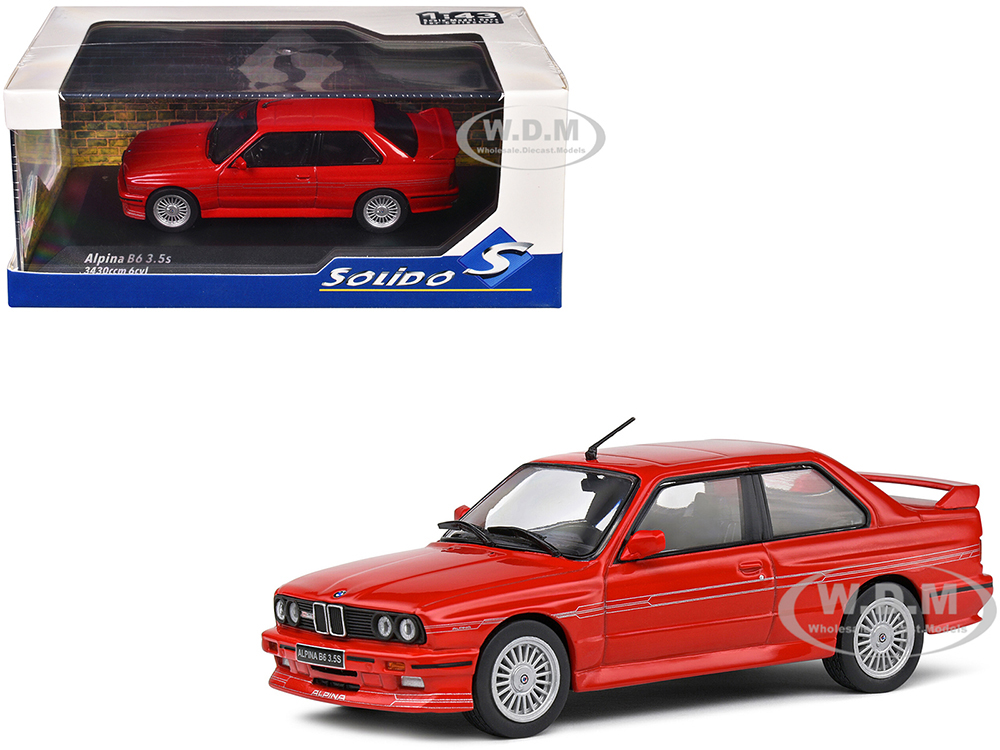 1990 BMW Alpina B6 (E30) Brilliant Red 1/43 Diecast Model Car by Solido