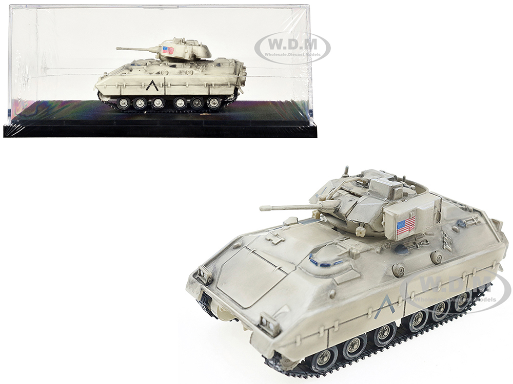 M2 Bradley Infantry Fighting Vehicle Tank United States Army Desert Camouflage 1/72 Diecast Model