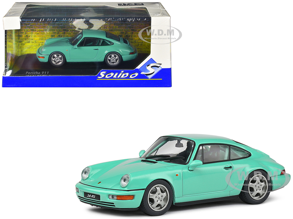 Porsche 911 (964) RS Clubsport Mint Green 1/43 Diecast Model Car by Solido