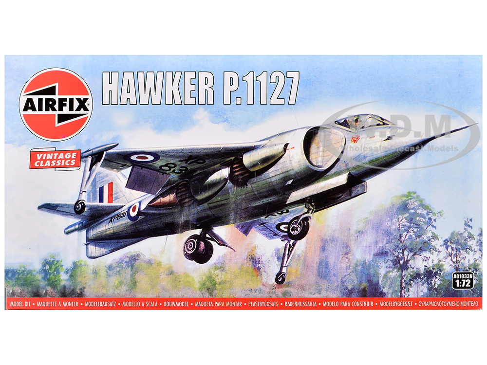 Level 1 Model Kit Hawker P.1127 Aircraft 1/72 Plastic Model Kit by Airfix