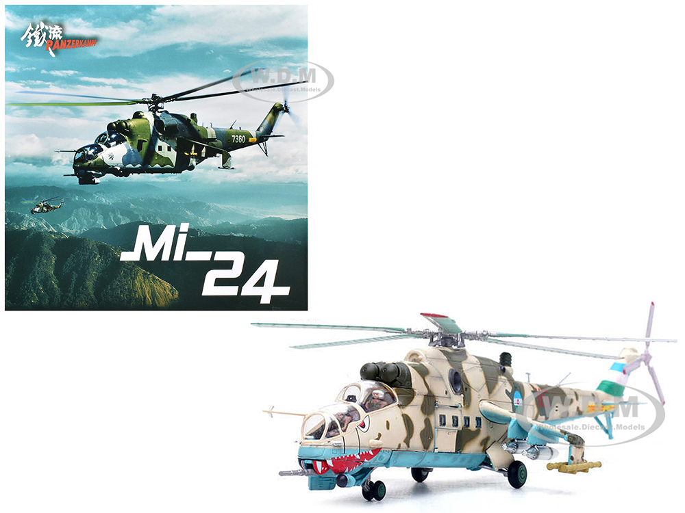 Mil Mi-24V Hind Attack Helicopter #115 Baku Azerbaijan (2000) Azerbaijani Air Force 1/72 Diecast Model by Panzerkampf