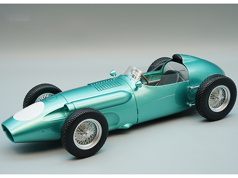 Aston Martin F1 DBR4 Green Metallic Press Version (1959) Limited Edition to 40 pieces Worldwide Mythos Series 1/18 Model Car by Tecnomodel