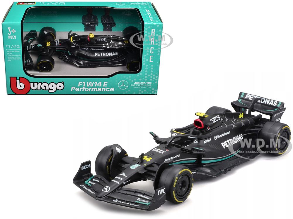 Mercedes-AMG F1 W14 E Performance #44 Lewis Hamilton Petronas Formula One F1 World Championship (2023) 1/43 Diecast Model Car by Bburago