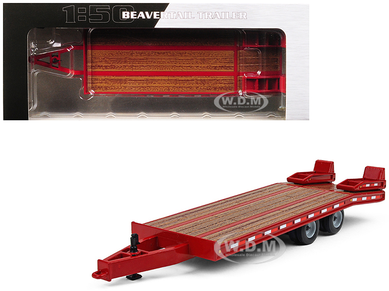 Beavertail Trailer Red 1/50 Diecast Model By First Gear