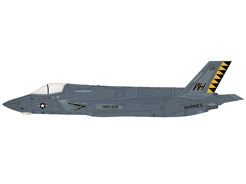 F-35B Black Death 170064 VMFA-542 Tigers  MCAS Cherry Point 2023 1/72 Diecast Model Hobby Master