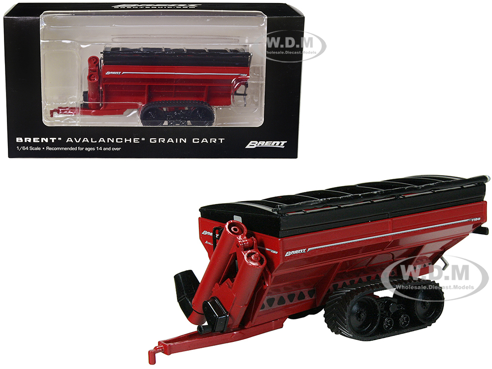 Brent 1198 Avalanche Grain Cart with Tracks Red 1/64 Diecast Model by SpecCast