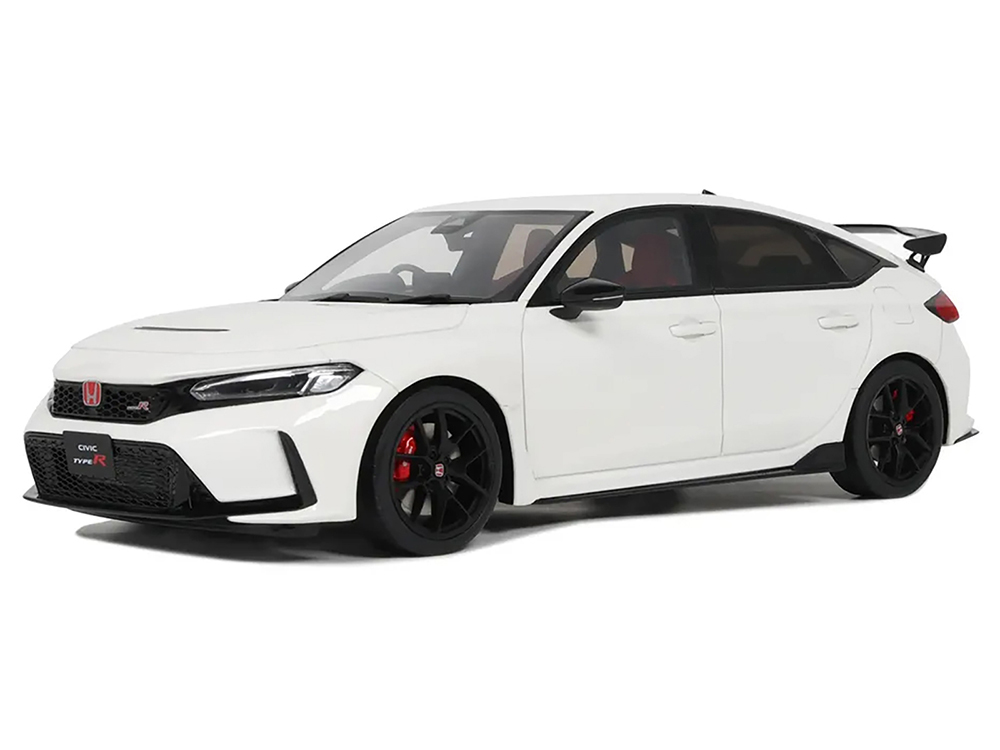 2022 Honda Civic Type R (FL5) RHD (Right Hand Drive) Championship White Limited Edition to 2500 pieces Worldwide 1/18 Model Car by Otto Mobile