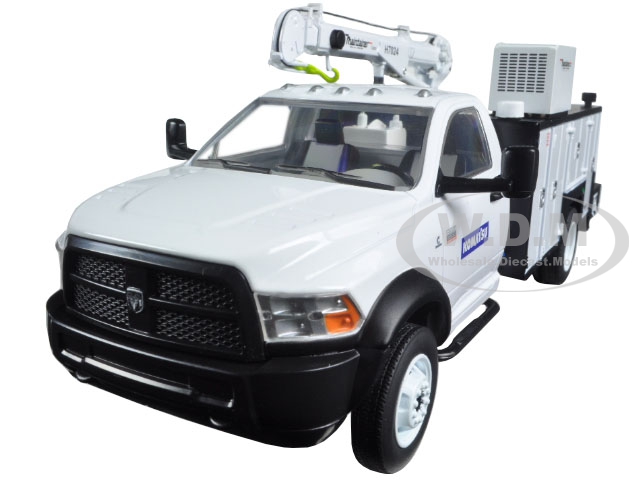 Dodge Ram 5500 "komatsu" With Maintainer Service Body White 1/34 Diecast Model Car By First Gear