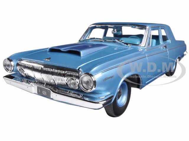 1963 Dodge 330 Blue 1/18 Diecast Model Car By Maisto