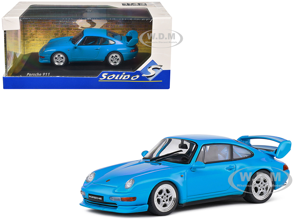 Porsche 993 RS Clubsport Blue 1/43 Diecast Model Car by Solido