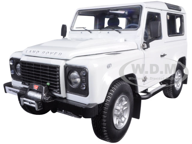 1984 Land Rover Defender 90 Fuji White 1/18 Diecast Car Model By Kyosho