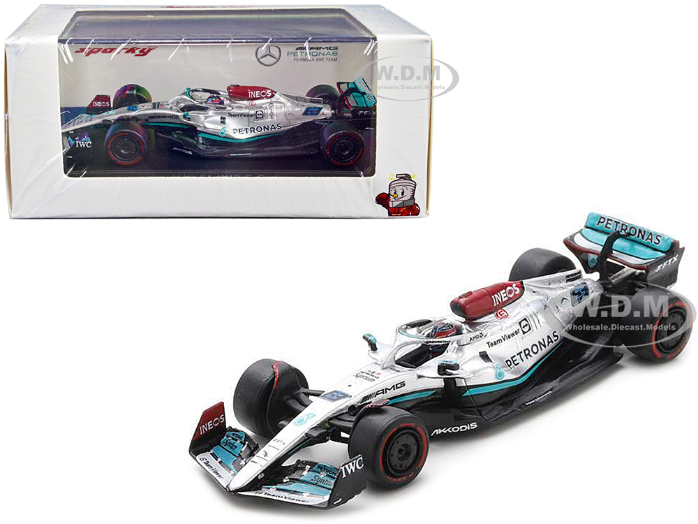 Mercedes-AMG F1 W13 E Performance 63 George Russell "Petronas" F1 Formula One World Championship (2022) 1/64 Diecast Model Car by Sparky