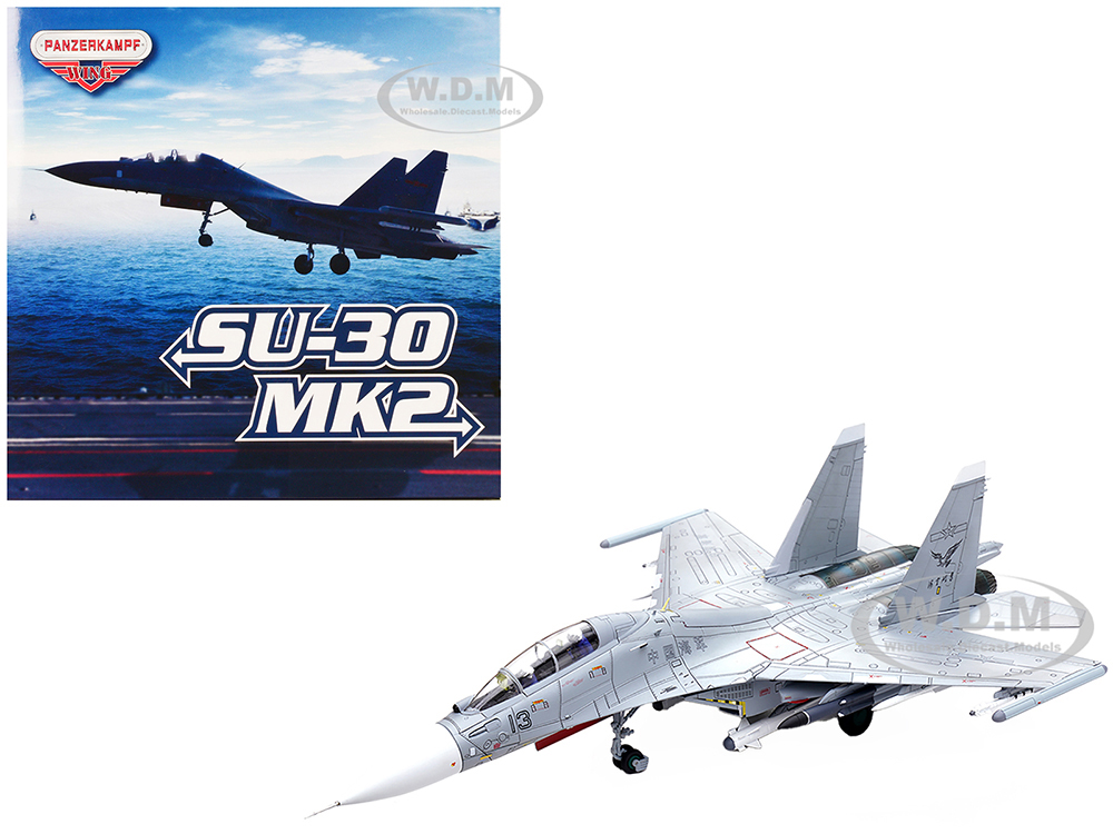 Sukhoi Su-30MKK Flanker-G Fighter Aircraft #13 Peoples Liberation Army (PLA) Naval Aviations Sea and Air Eagle Regiment Chinese Air Force Wing Series 1/72 Diecast Model by Panzerkampf