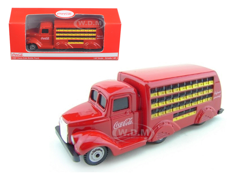 1937 Coca Cola Delivery Bottle Truck 187 HO Scale Diecast Model by Motor City Classics