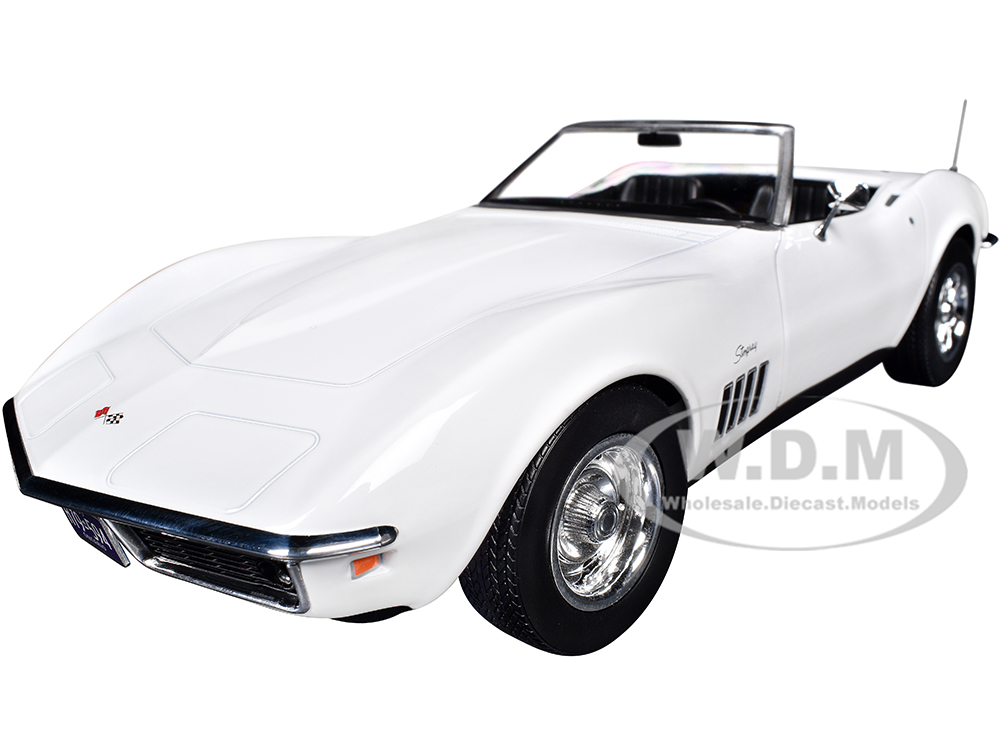 1969 Chevrolet Corvette Convertible Can Am White 1/18 Diecast Model Car by Norev