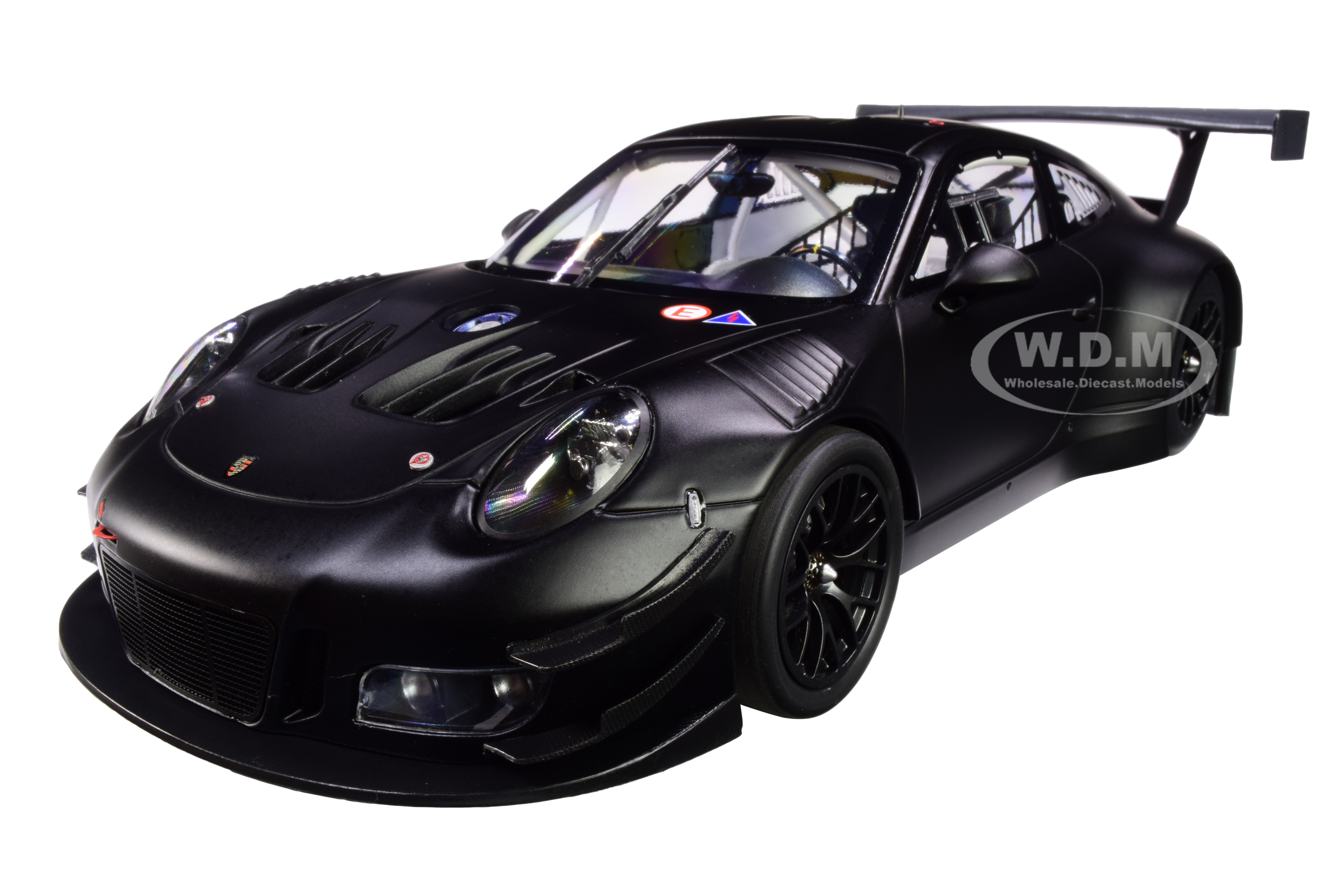 2018 Porsche 911 Gt3 R Matt Black Limited Edition To 300 Pieces Worldwide 1/18 Diecast Model Car By Minichamps