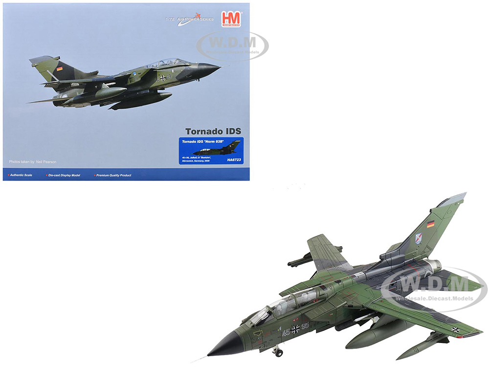 Panavia Tornado IDS Fighter-Bomber Aircraft Norm 83B 45+95 JaBoG 31 Boelcke Norvenich Germany (2008) German Luftwaffe Air Power Series 1/72 Diecast Model by Hobby Master