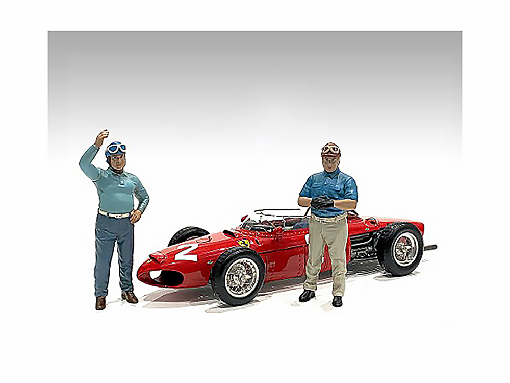 "Racing Legends" 50s Set of 2 Diecast Figures for 1/43 Scale Models by American Diorama