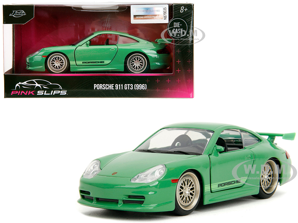 Porsche 911 GT3 (996) Green Pink Slips Series 1/32 Diecast Model Car by Jada