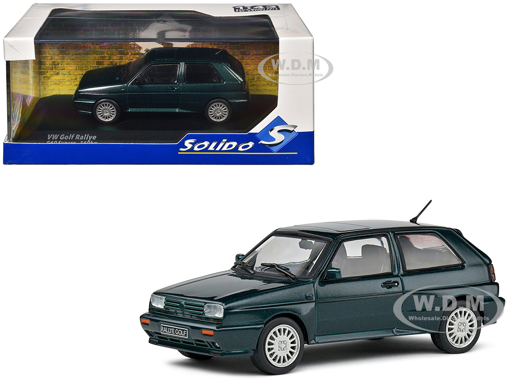 1989 Volkswagen Golf Rallye G60 Green Metallic 1/43 Diecast Model Car by Solido