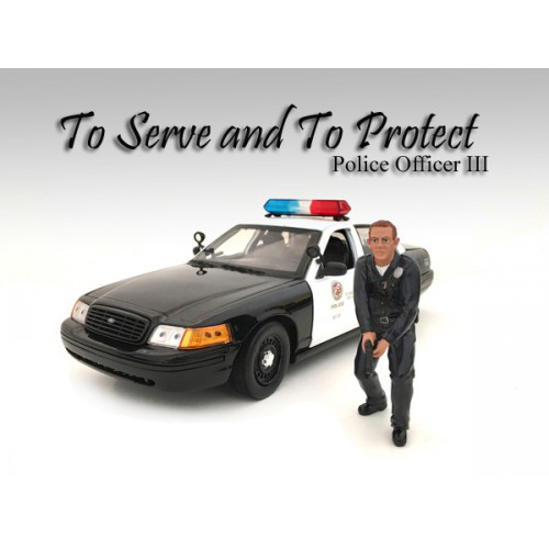 Police Officer Iii Figure For 124 Scale Models By American Diorama