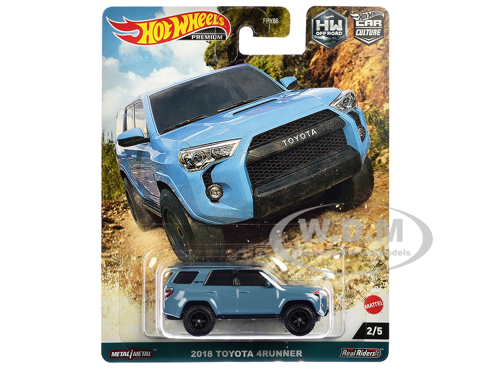 2018 Toyota 4Runner Blue "HW Off Road" Series Diecast Model Car by Hot Wheels