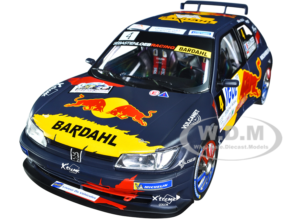 Peugeot 306 Maxi #4 Sebastien Loeb - Daniel Elena Red Bull Rally Mont-Blanc (2021) Competition Series 1/18 Diecast Model Car by Solido