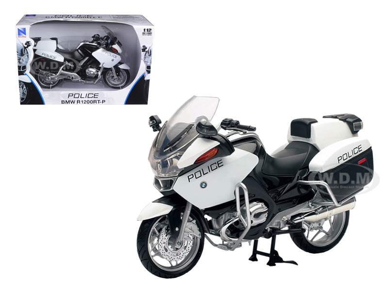 Bmw R1200 Rt-p U.s. Police Motorcycle 1/12 Model By New Ray