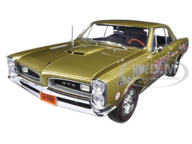 Ace Wilsons Royal 1966 Pontiac Gto Tiger Drag Car Copper Limited Edition To 636pcs 1/18 Diecast Model Car By Acme