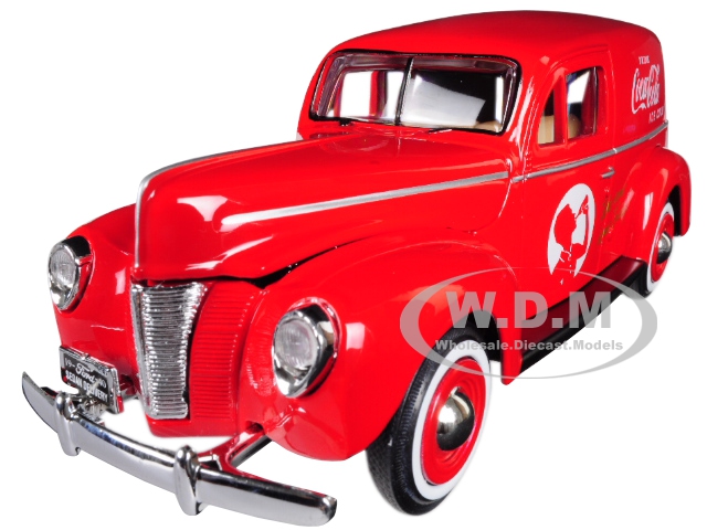 1940 Ford Sedan Delivery Van "coca-cola" Red 1/24 Diecast Model Car By Motorcity Classics