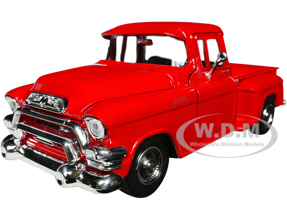 1955 GMC Blue Chip Pickup Truck Red Timeless Legends Series 1/24 Diecast Model Car by Motormax