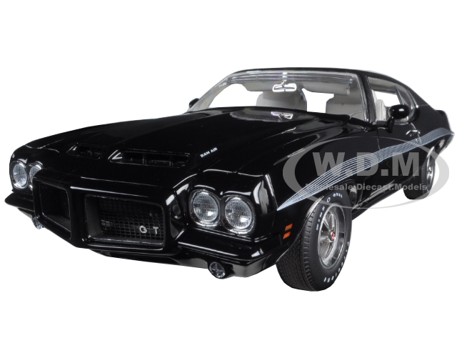 1972 Pontiac Gto Lemans Starlight Black With Vinyl Top Dealer Exclusive Limited Edition To 252pcs 1/18 Diecast Model Car By Acme