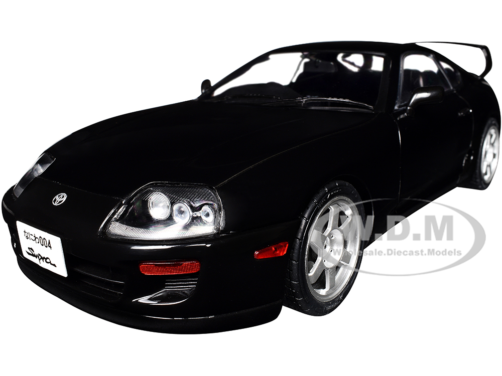 1993 Toyota Supra MK4 (A80) RHD (Right Hand Drive) Astral Black 1/18 Diecast Model Car by Solido