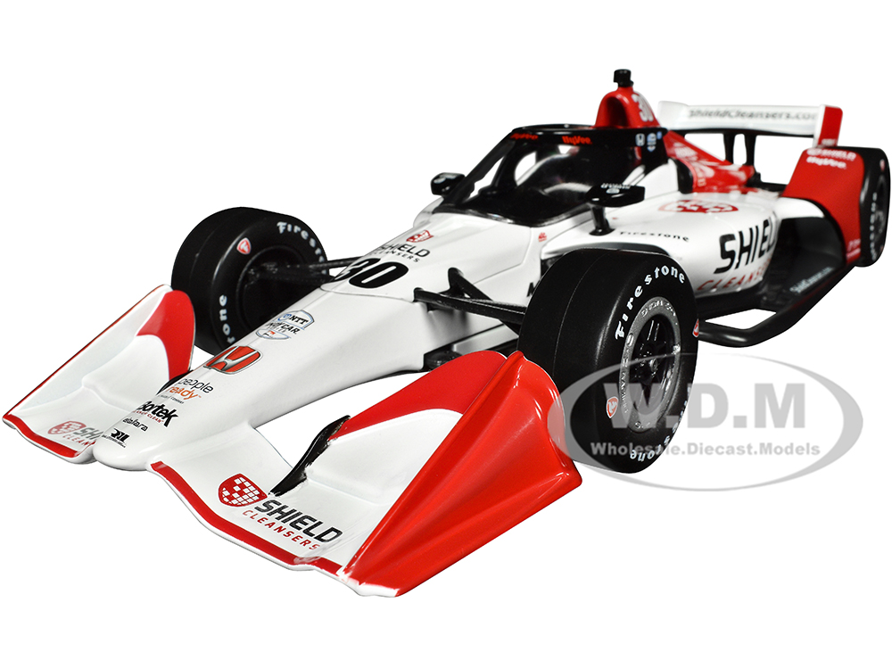 Dallara IndyCar #30 Christian Lundgaard Shield Cleansers Rahal Letterman Lanigan Racing (Road Course Configuration) NTT IndyCar Series (2022) 1/18 Diecast Model Car by Greenlight