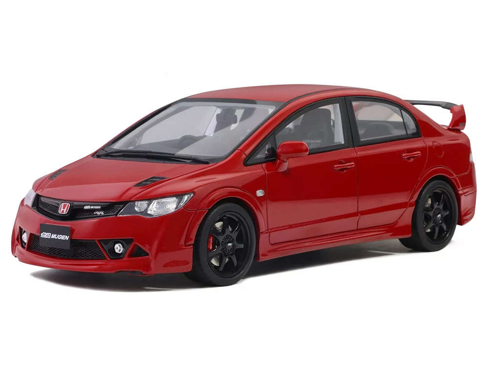 2008 Honda Civic Mugen RR (FD2) RHD (Right Hand Drive) Milano Red Limited Edition to 3000 pieces Worldwide 1/18 Model Car by Otto Mobile