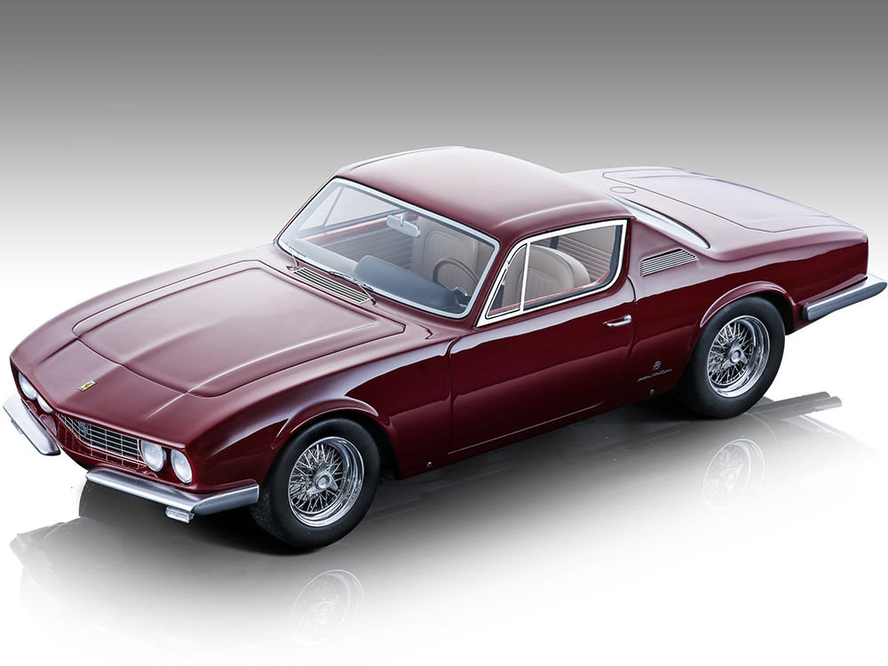 1967 Ferrari 330 GTC Michelotti Coupe Rosso Mugello Red Mythos Series Limited Edition to 160 pieces Worldwide 1/18 Model Car by Tecnomodel