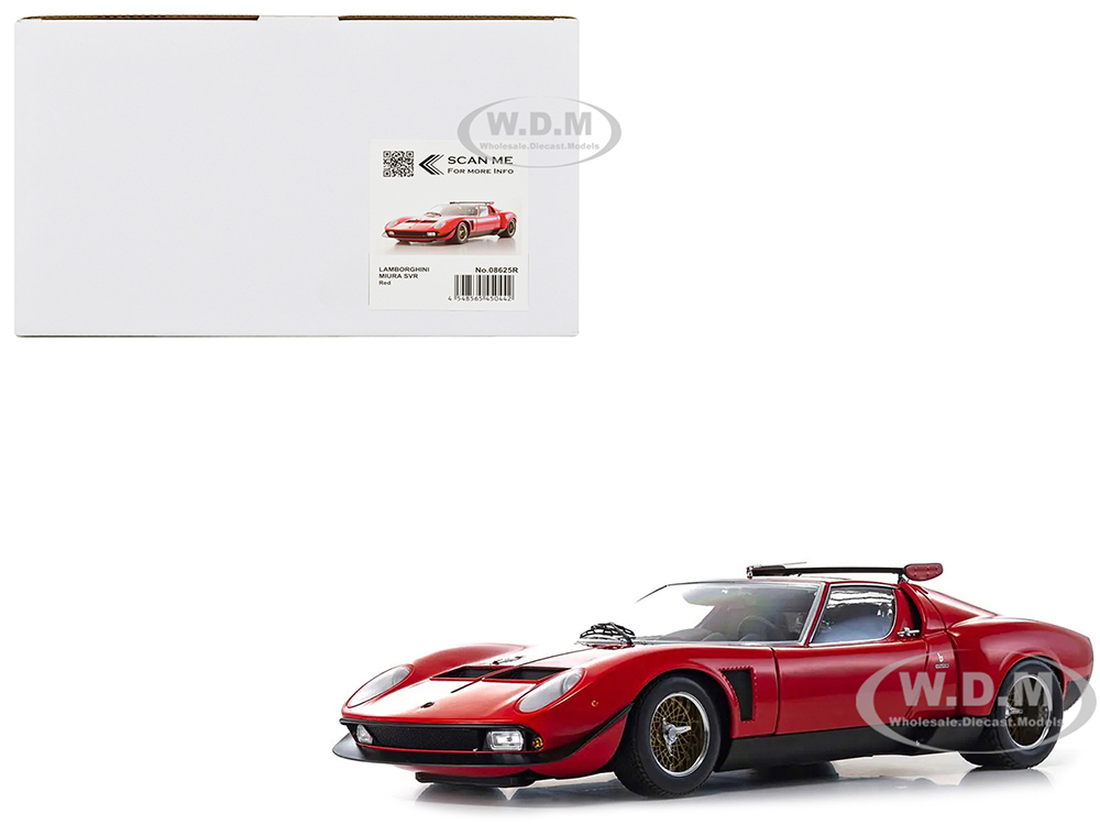 Lamborghini Miura SVR Red 1/12 Diecast Model Car by Kyosho