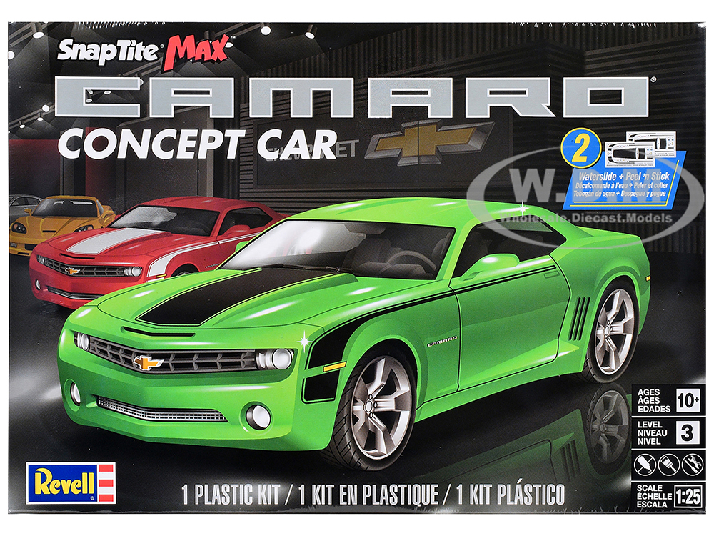 Level 3 Snap Tite Max Model Kit Chevrolet Camaro Concept Car 1/25 Scale Model by Revell